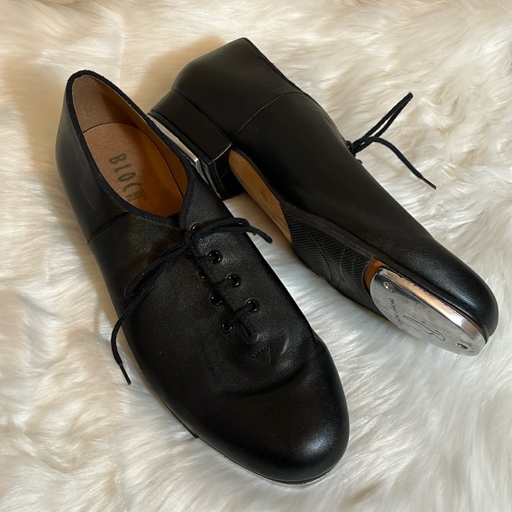 Bloch Techno Tap Jazz Black Leather Dance Shoes